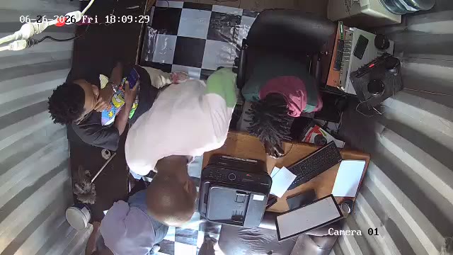 Cafe camera feed